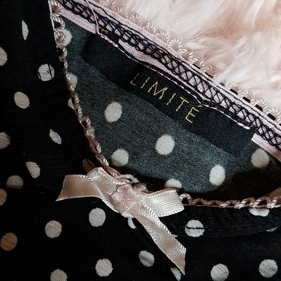 Limité Polka Dot Cami Tank Crop Top - Picture 2 of 4